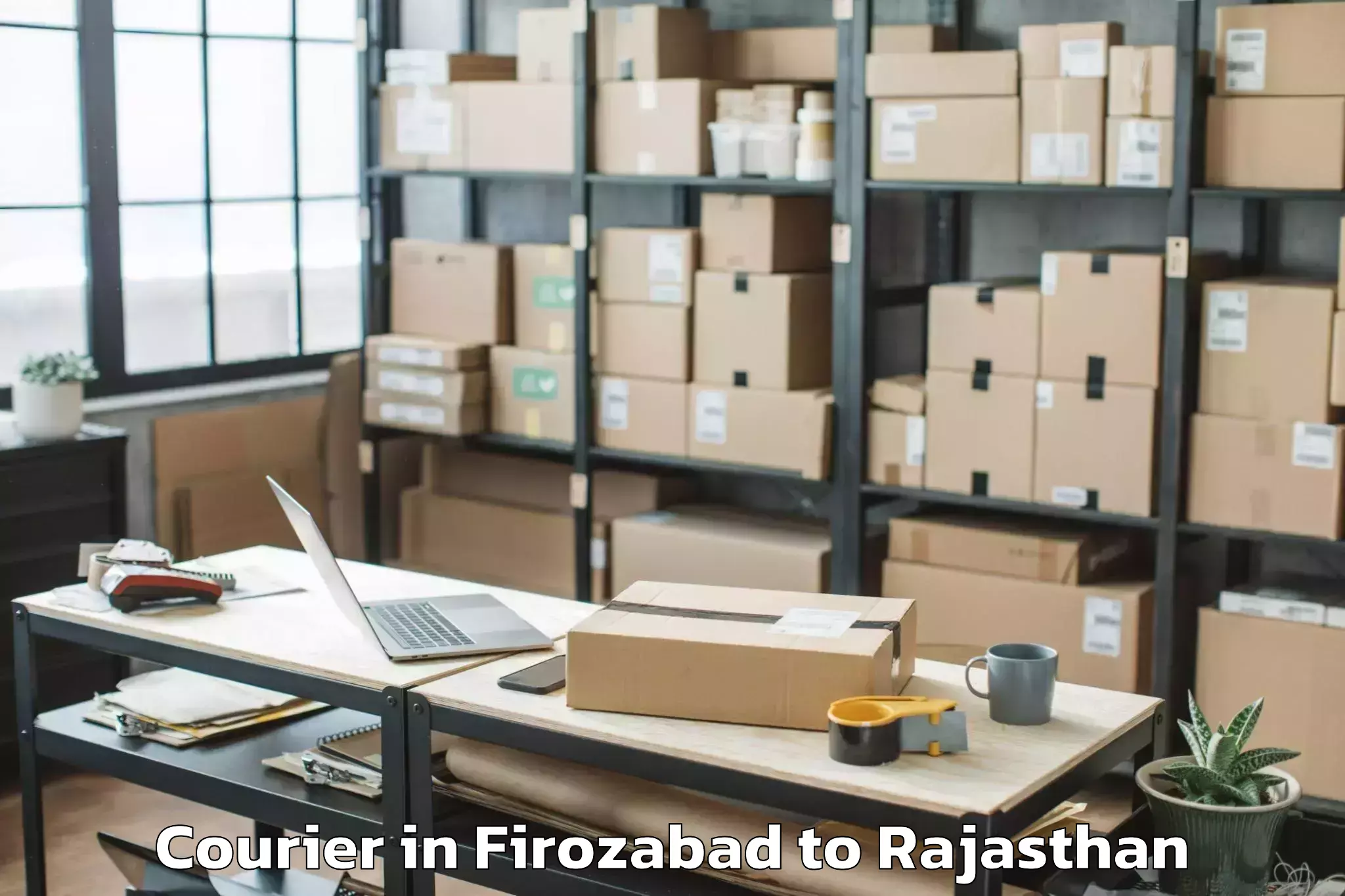 Leading Firozabad to Raj Rishi Bharthari Matsya Uni Courier Provider